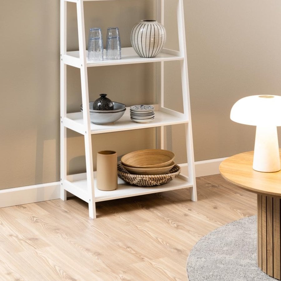 Wally Reol i Hvid MDF med Trappeform fra Actona | BDH 63x40x130 cm - Billede 1