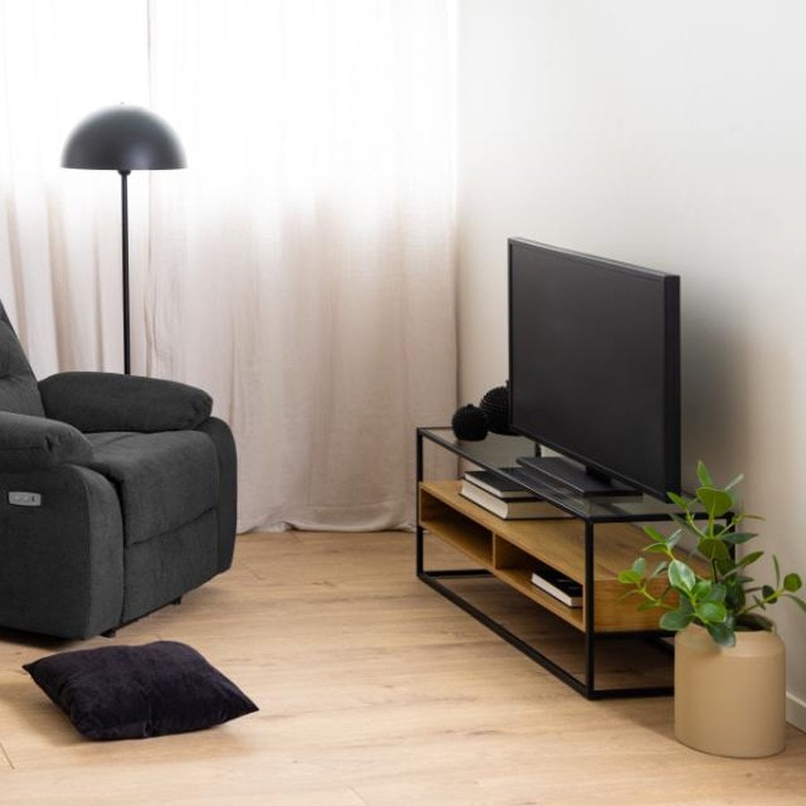 Randolf Tv Bord Sort Stål Klar