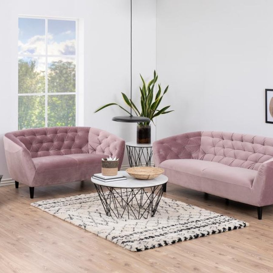 Ria Personers Sofa Dusty Rose Stof