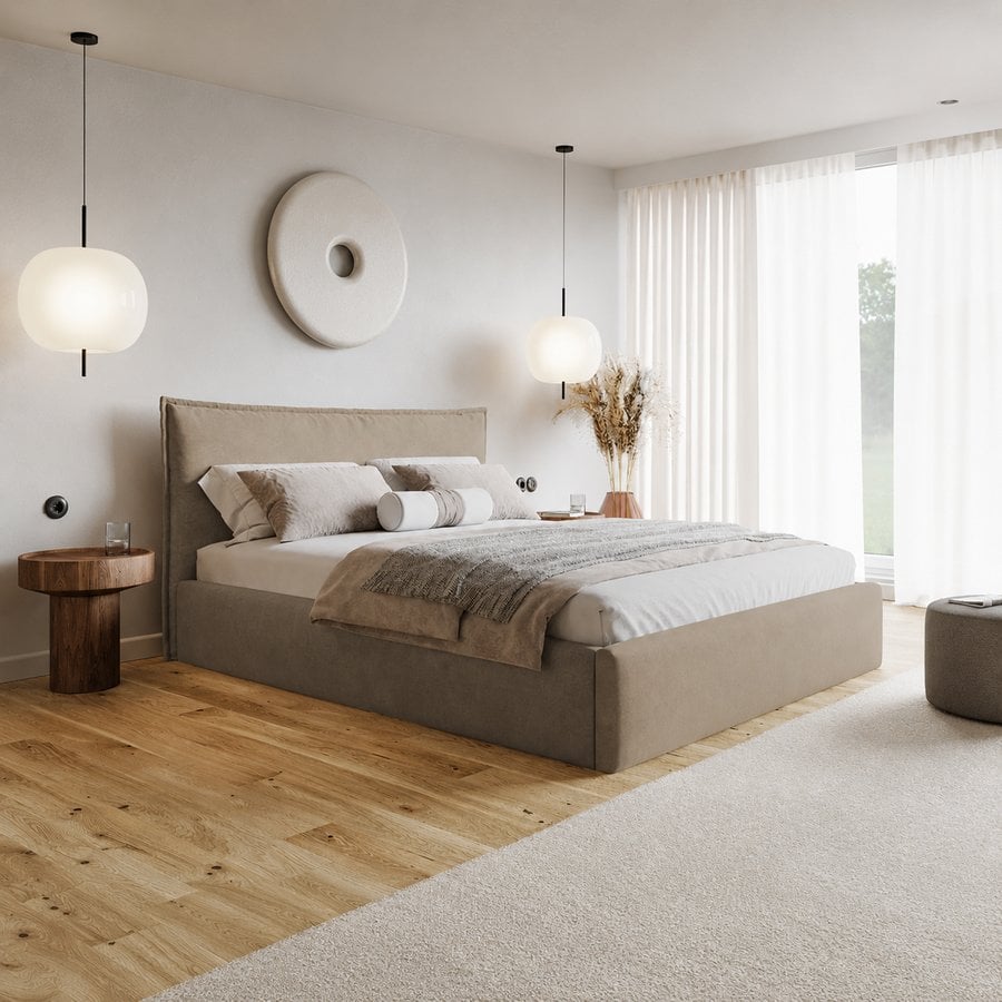 Slim Model 14 Polstret Sengeramme Med Opbevaring Fra CozyQuilt Sleep | Håndlaves i Møbelstof, Fløjl, Velour & Læder – fra Unique Beds, Home & Living