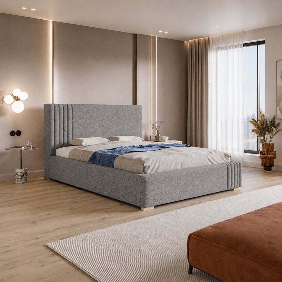 Superior Model 13 Polstret Sengeramme Med Opbevaring Fra CozyQuilt Sleep | Håndlaves i Møbelstof, Fløjl, Velour & Læder – fra Unique Beds, Home & Living