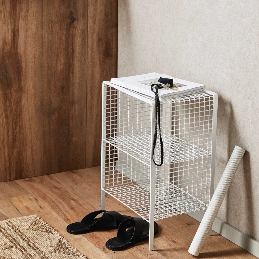 TUO Sidebord i Hvidlakeret Metal fra Nordal | 40x30x60 cm