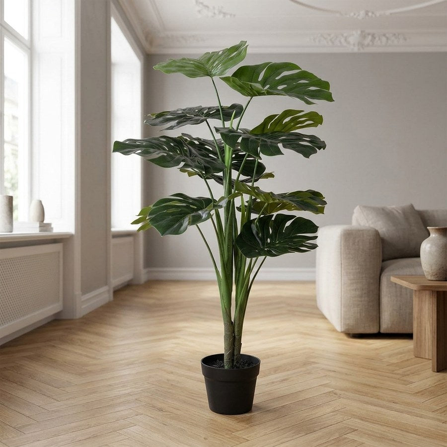 Monstera Kunstig Plante i Grøn PE Plastik fra House Nordic | B50xL50xH90 cm