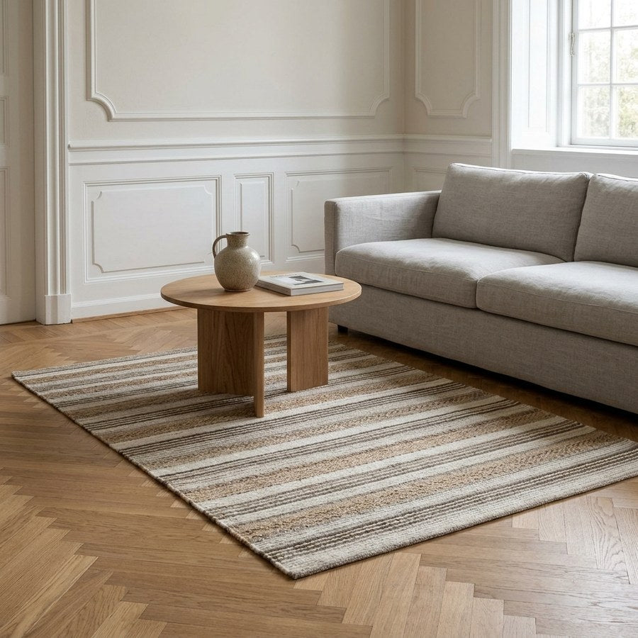 Morena Gulvtæppe i Natur/Grå Jute & Uld fra House Nordic | B160xL230 cm