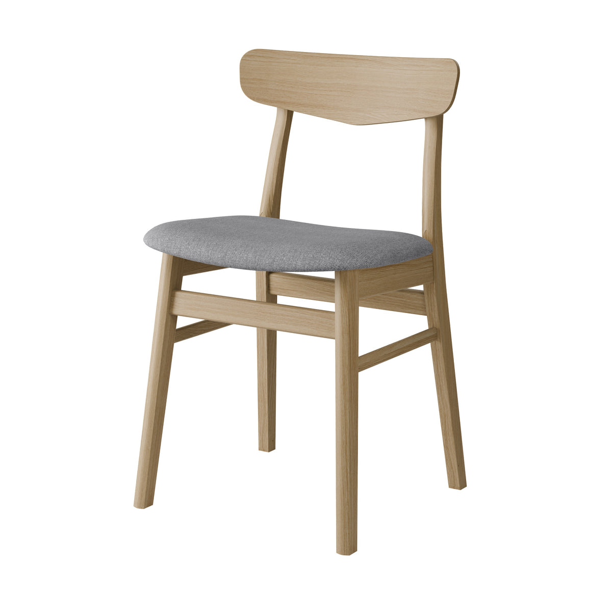 Eg, sæbebehandlet / Step Melange 60004 – Mosbøl Spisebordsstol i Massiv Bøg eller Massiv Eg med Valgfrit Sæde fra Findahl by Hammel – fra Unique Beds, Home & Living