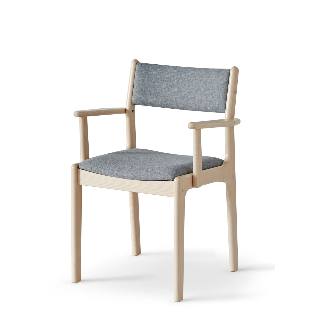 Eg, sæbebehandlet / Step Melange 60004 / Med armlæn – Nybøl Spisebordsstol i Massiv Eg med eller uden Armlæn fra Findahl by Hammel – fra Unique Beds, Home & Living