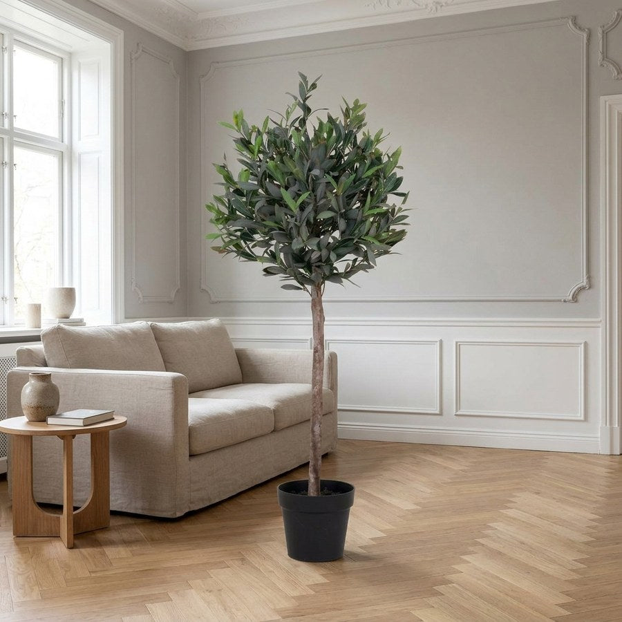 Oliventræ Kunstig Plante i Grøn PE Plastik fra House Nordic | B47xL43xH120 cm