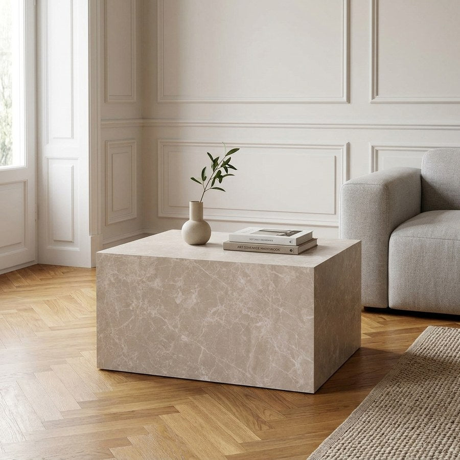 Prague Sofabord i Beige MDF fra House Nordic | B60xL80xH40 cm