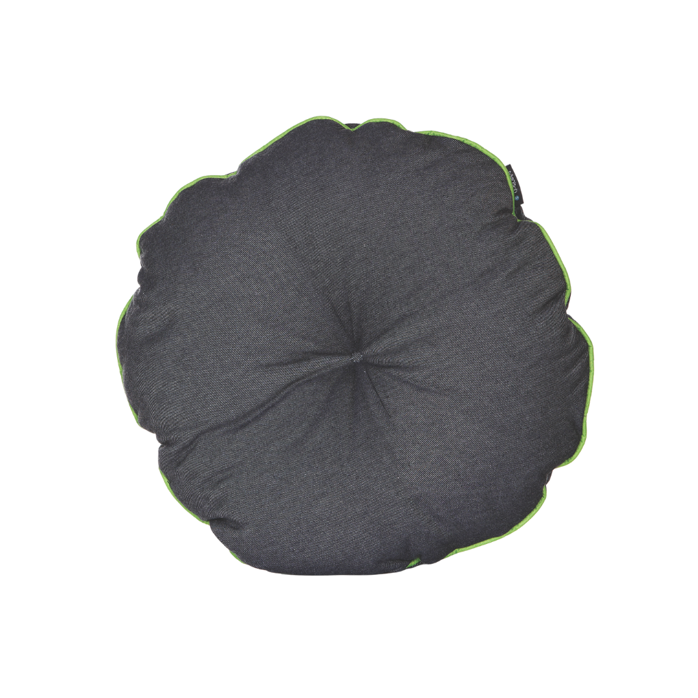 Rund pude fra Manis-h | Denim & Green – fra Unique Beds, Home & Living