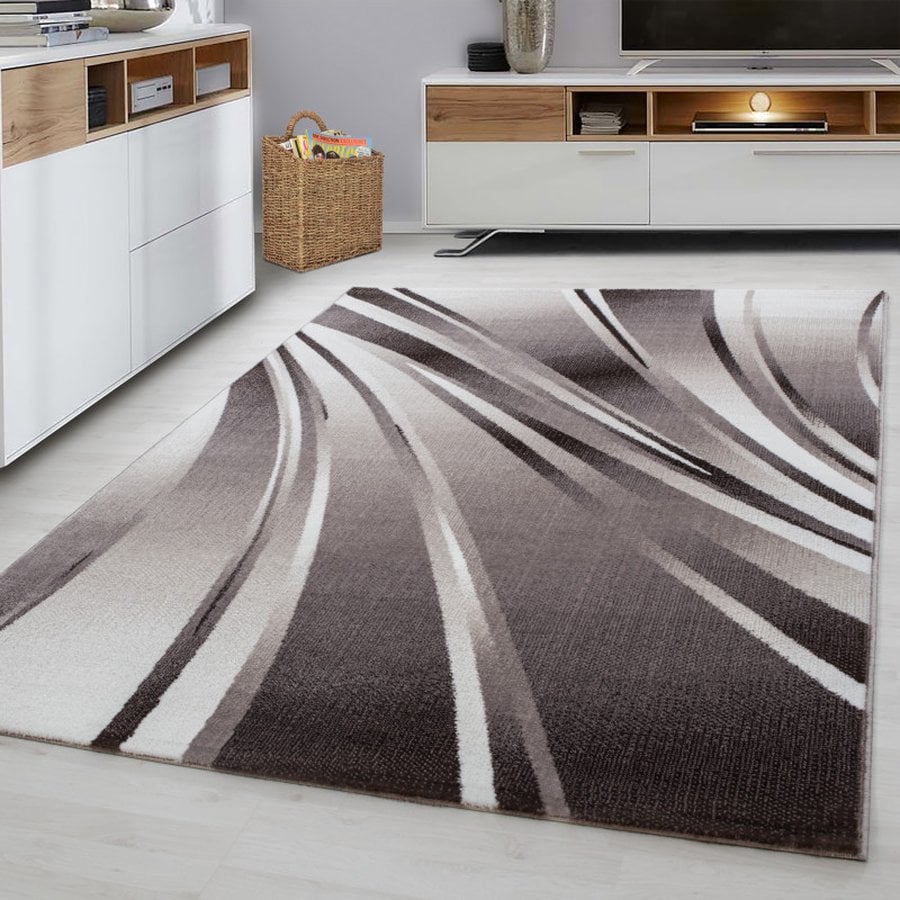 Sebastian Gulvtæppe i Brun med Kant fra Rugs by Uniquebeds Home &amp; Living | Flere Størrelser