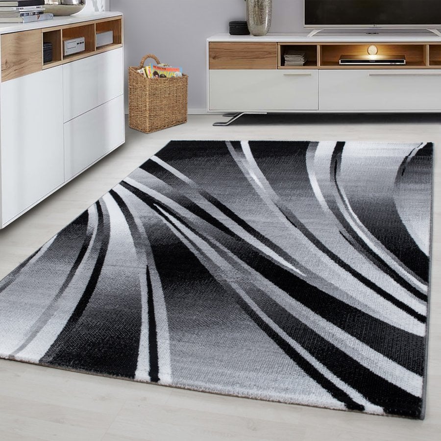 Sebastian Gulvtæppe i Sort med Kant fra Rugs by Uniquebeds, Home &amp; Living | Flere Størrelser