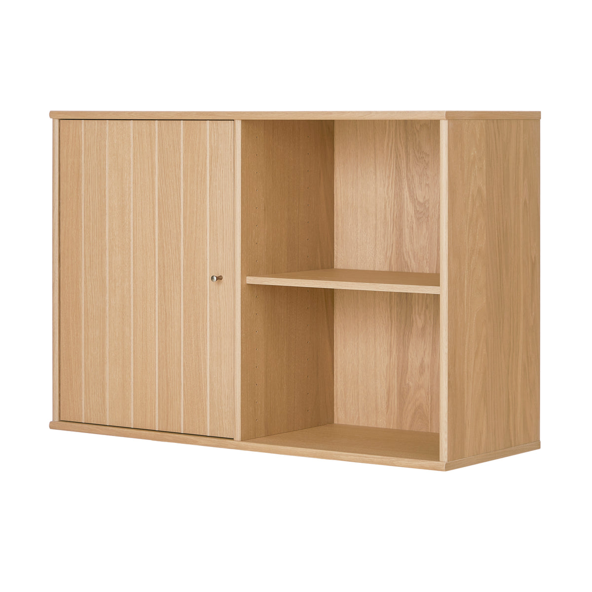 Hvidpigm. eg – Skab med Høj Rillet Låge og 2 Hylder fra Mistral by Hammel – fra Unique Beds, Home & Living