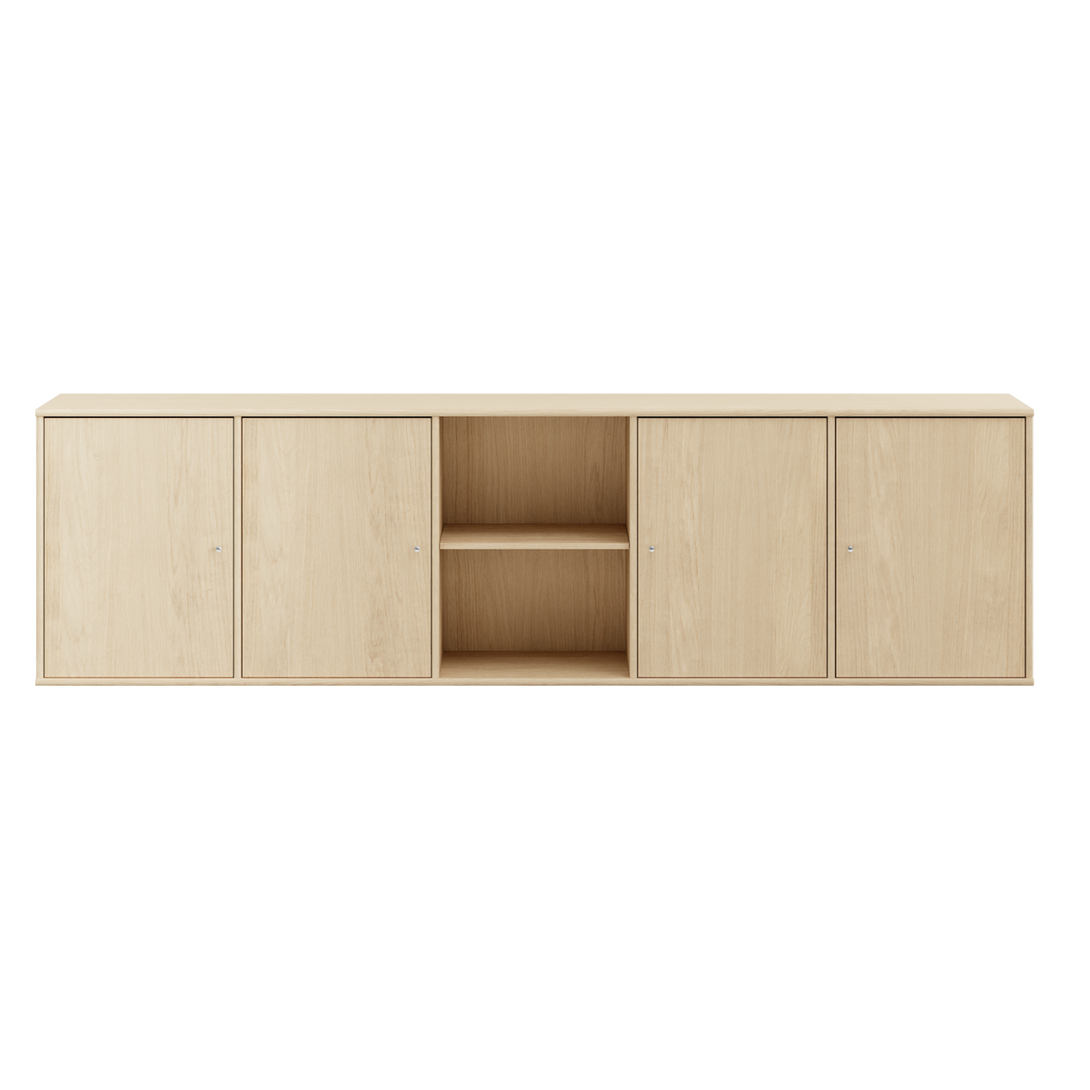 Hvidpigm. eg – Skænk med 4 Låger og Hylde fra Mistral by Hammel – fra Unique Beds, Home & Living