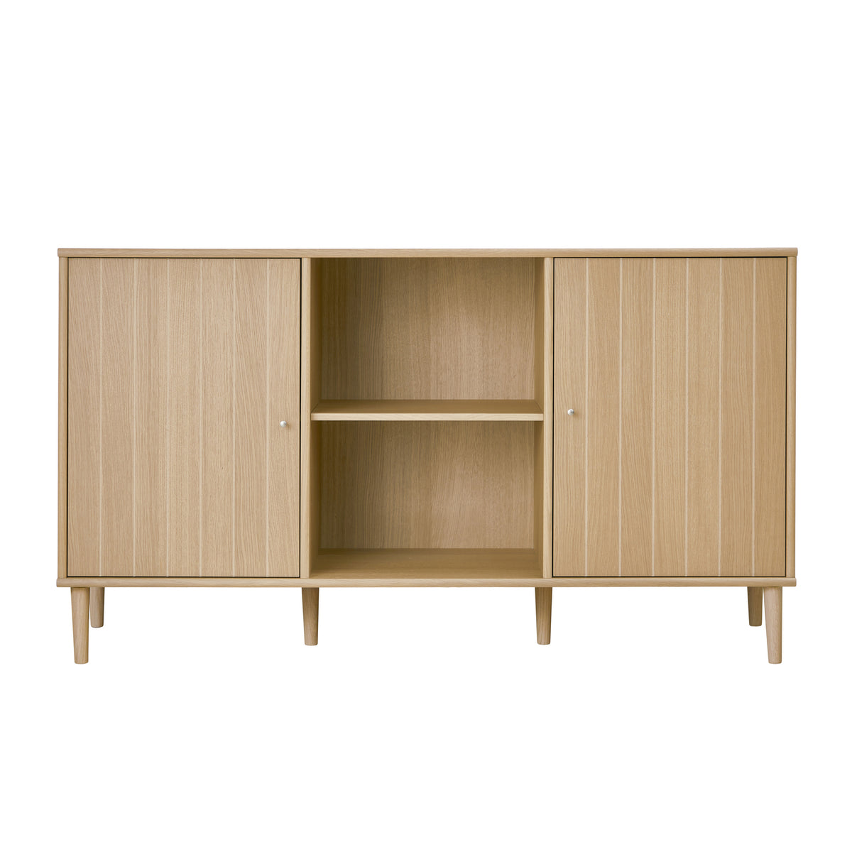Hvidpigm. eg – Skænk på Ben med 2 Låger og Hylde fra Mistral by Hammel – fra Unique Beds, Home & Living