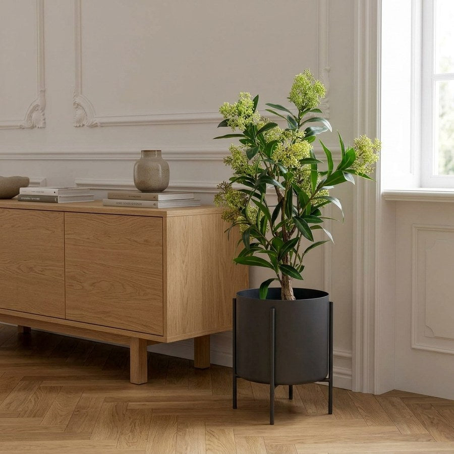 Skimmia Kunstig Plante i Grøn PE Plastik fra House Nordic | B40xL40xH75 cm