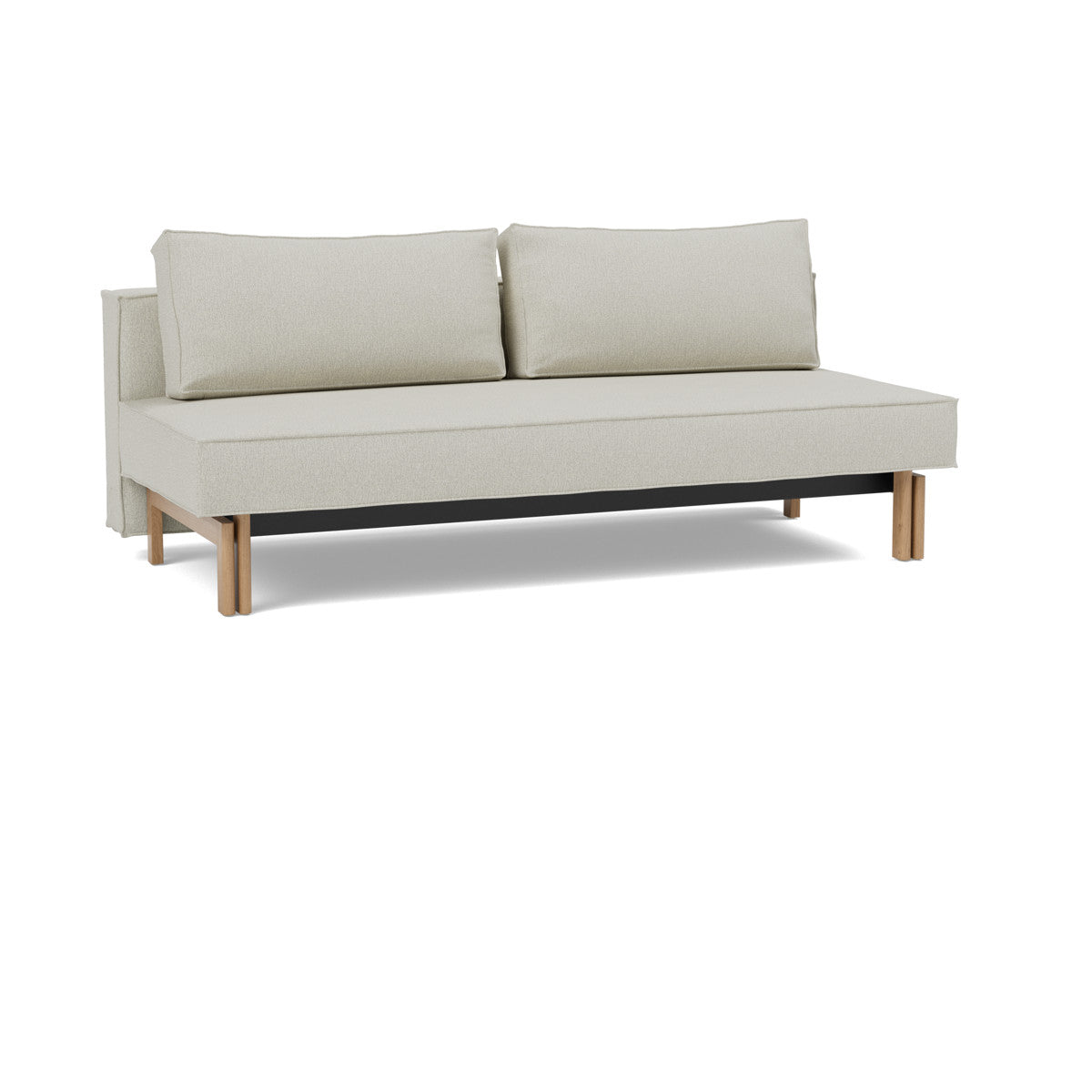 527 Mixed Dance Natural – Egetræsben – Sly Sovesofa – som sofa fra Unique Beds, Home & Living