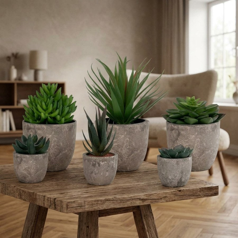 Spello Blomsterdisplay i Grøn PE Plastik & Polyester fra House Nordic | B42xL62xH105 cm