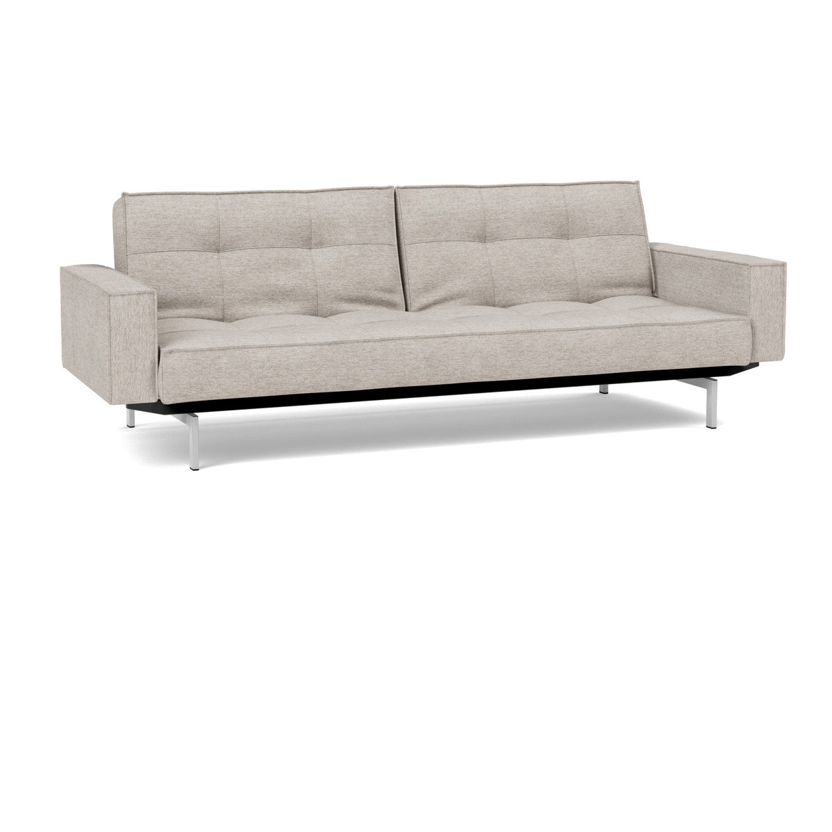 471 Yuveno Sand – Kromben – Splitback Sovesofa med Armlæn – som sofa fra Unique Beds, Home & Living