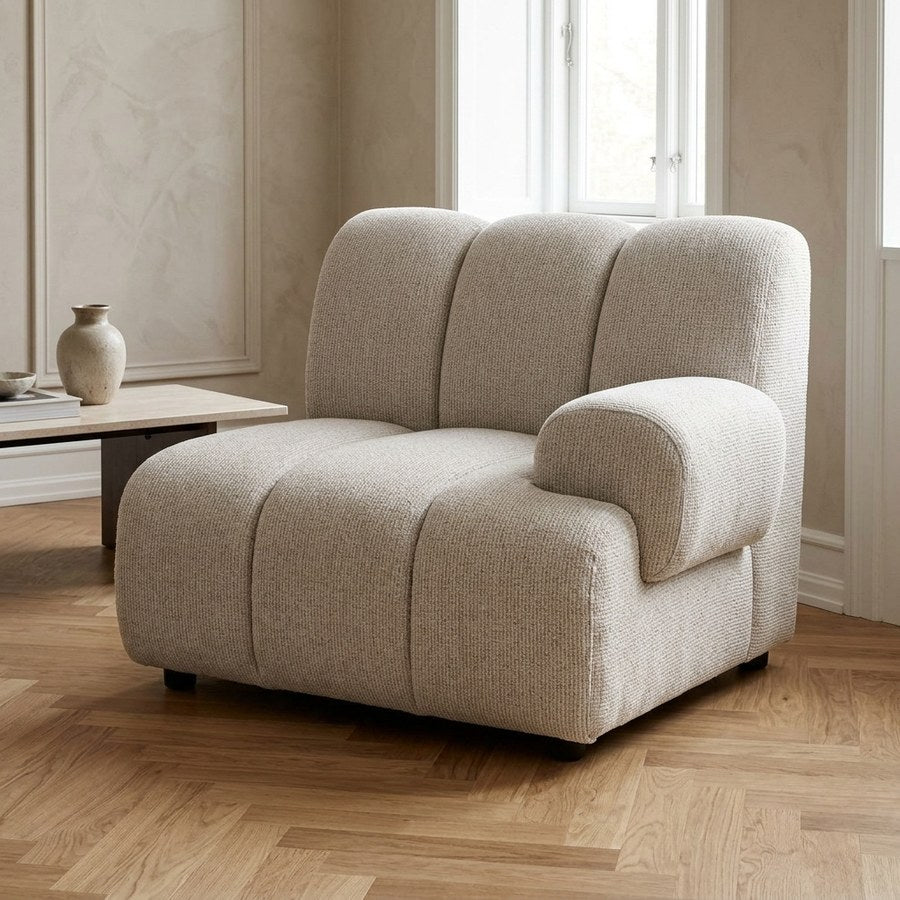 Taza Højre Modul i Sand Polyester fra House Nordic | B95xL95xH77 cm