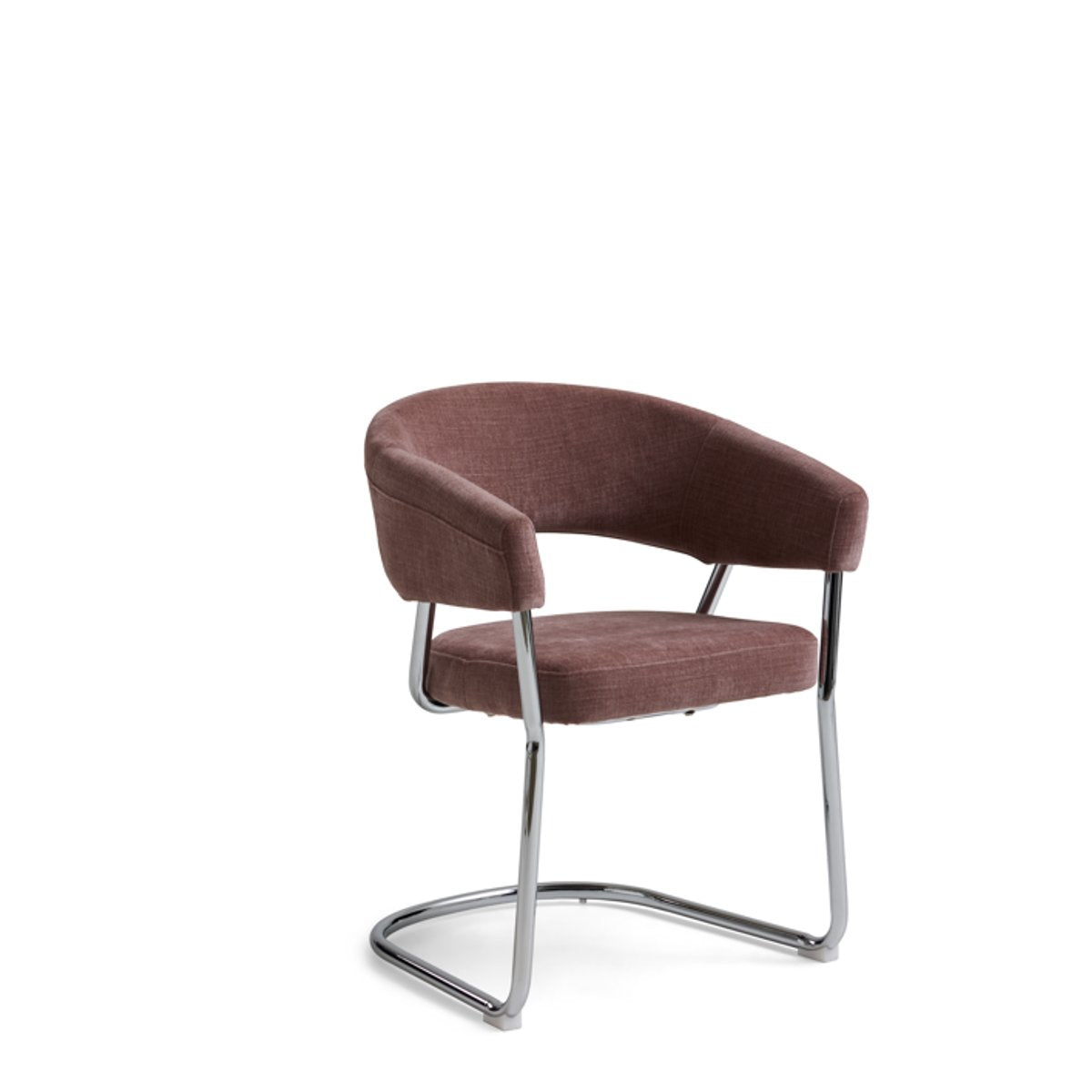 Beverly fabric, brown/chrome base – Tessa spisebordsstol – fra Unique Beds, Home & Living
