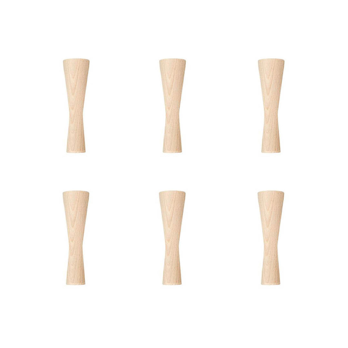 Træben 6 stk. Ø4,5 x H15 cm fra Mistral by Hammel – fra Unique Beds, Home & Living