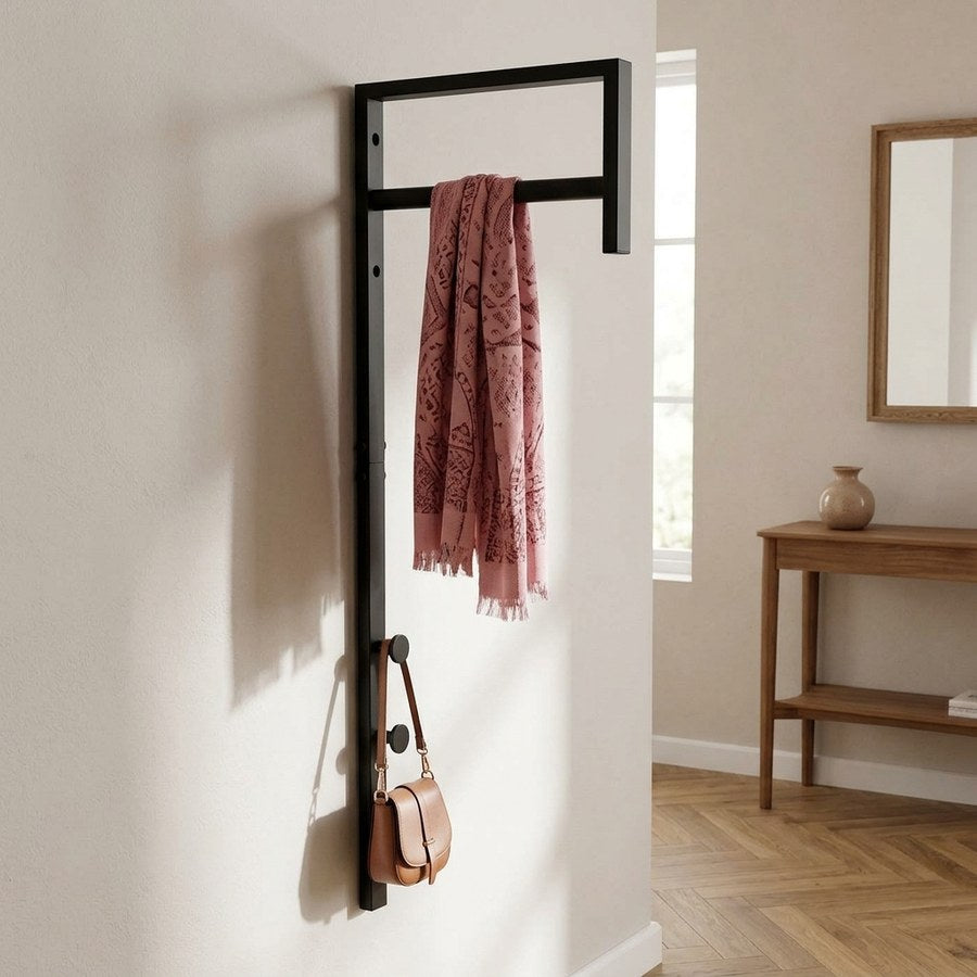 Trento Tøjstativ i Sort Metal fra House Nordic | B3xL30xH82 cm