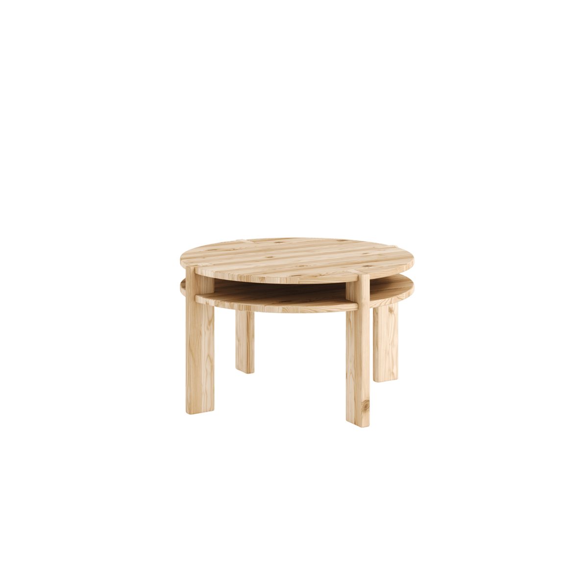 Tuck rundt sofabord Ø70 i ubehandlet fyrretræ fra Karup Design – fra Unique Beds, Home & Living
