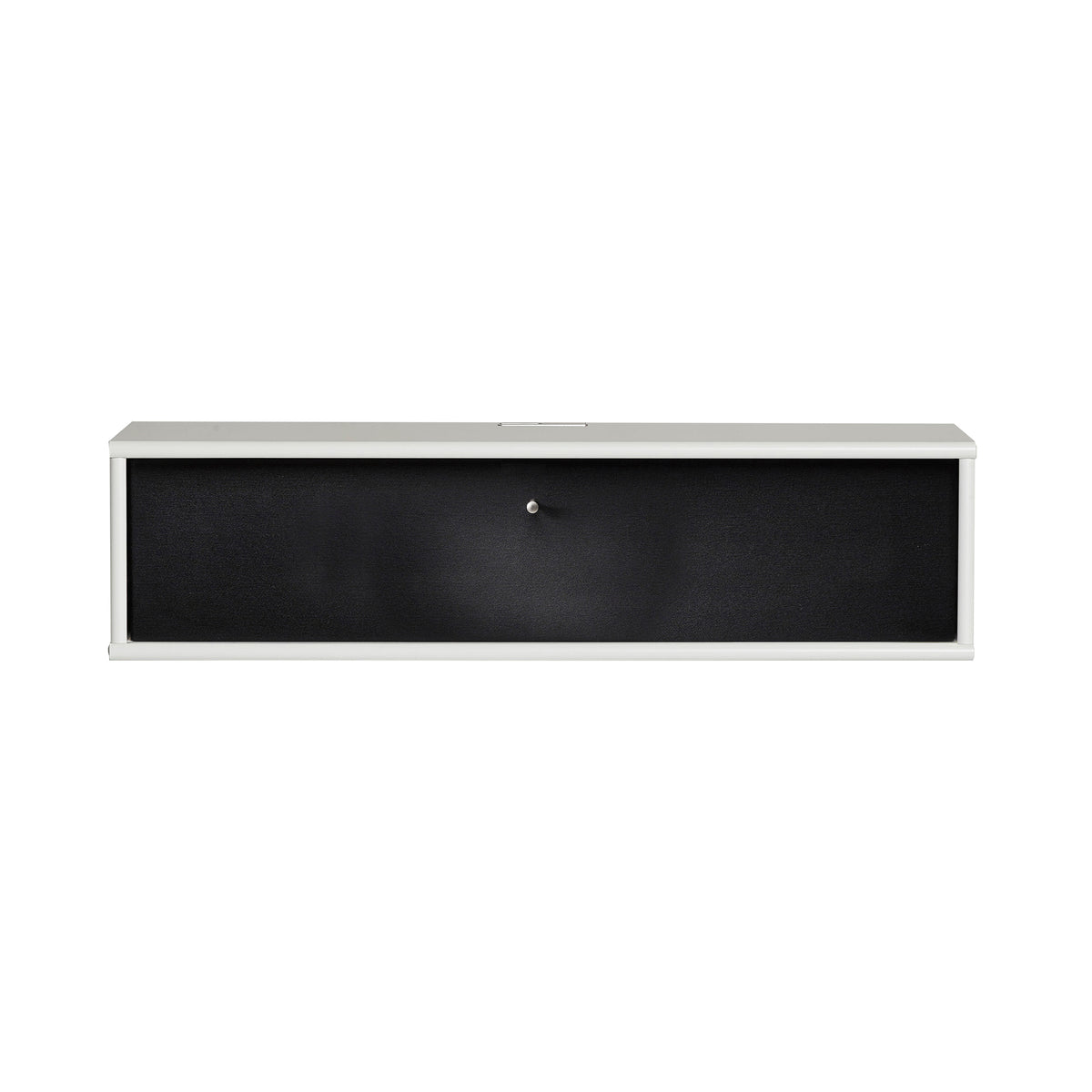 Snehvid / Sort stof – TV-bord med Stofklap fra Mistral by Hammel – fra Unique Beds, Home & Living