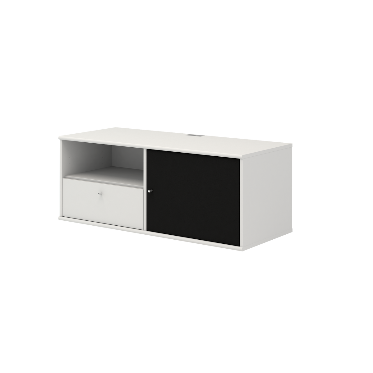 Snehvid – TV-bord med Stoflåge og Skuffe fra Mistral by Hammel – fra Unique Beds, Home & Living
