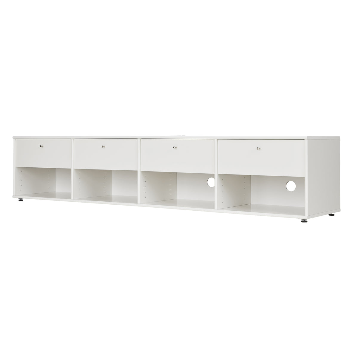 Snehvid – TV-bord på Stillefødder med 4 Skuffer fra Mistral by Hammel – fra Unique Beds, Home & Living