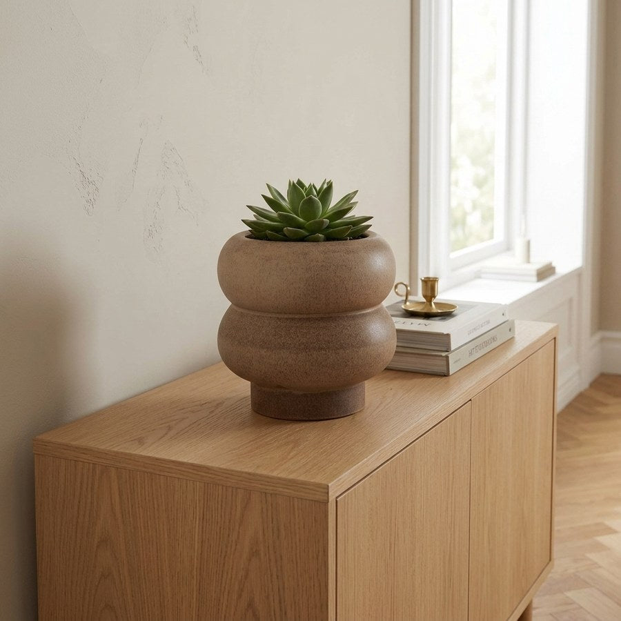 Urtepotte i Brun Keramik fra House Nordic | Ø19xH17,5 cm