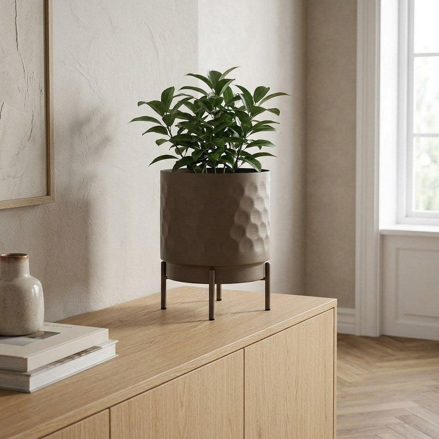 Urtepotte i Brun Stål fra House Nordic | Ø21xH26 cm