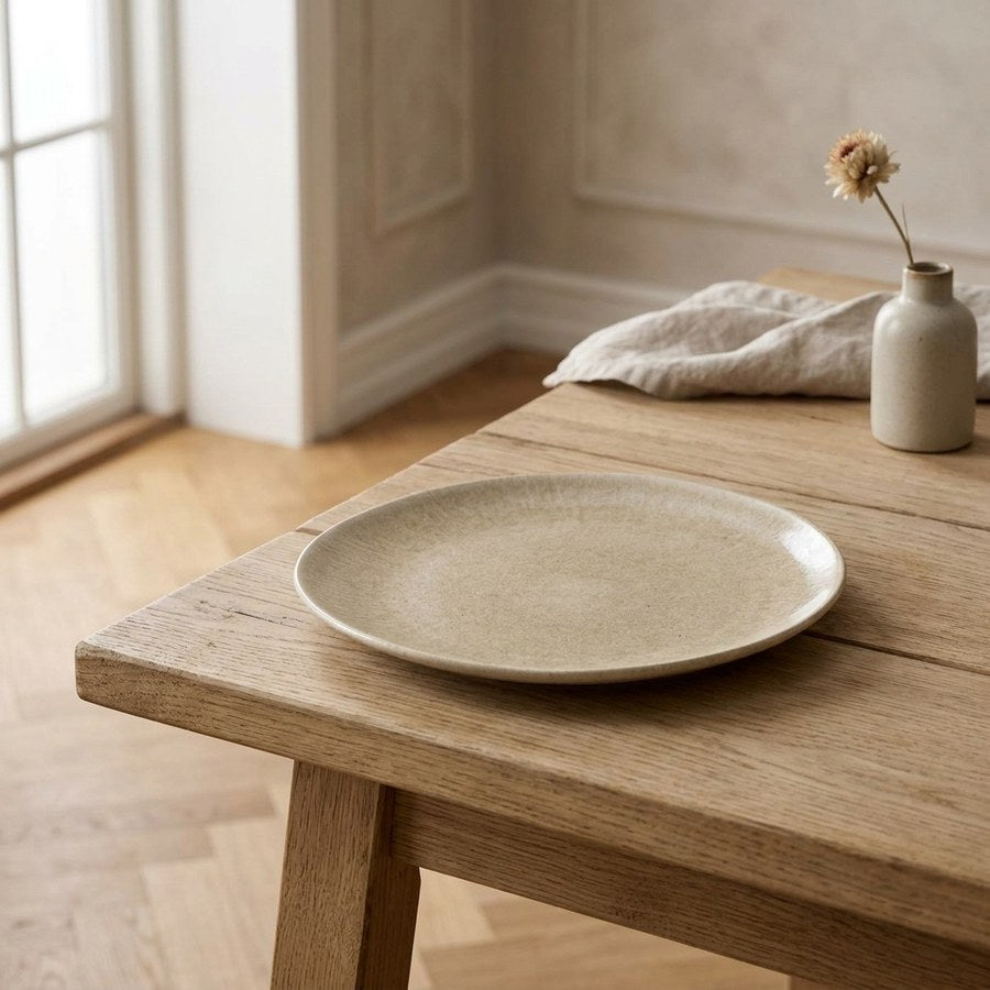 Viola Frokosttallerken i Beige Stentøj fra House Nordic | Ø21xH2 cm