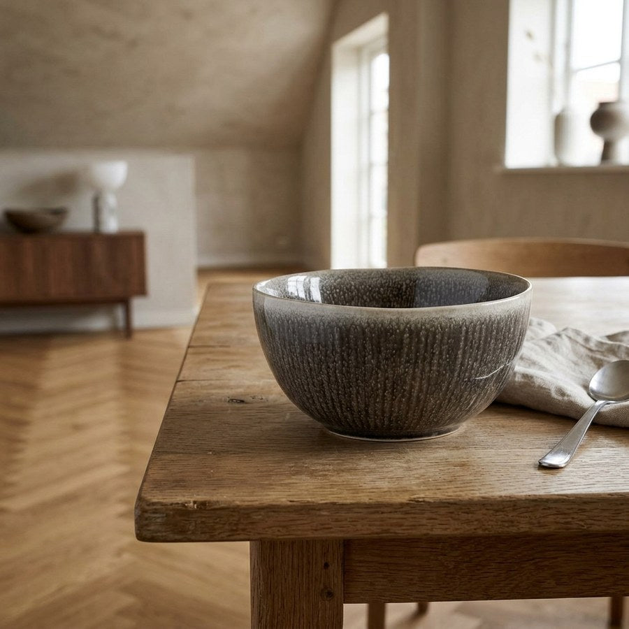 Viola Skål i Grå Stentøj fra House Nordic | Ø14,5xH7,5 cm