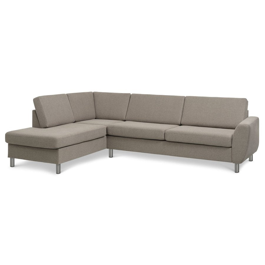 Wendy Sæt 2 OE Venstrevendt Hjørnesofa med Open end i Møbelstof fra Lexpo Living | 279x81/197x84 cm | Flere Farver