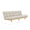 Lean Sovesofa Fra Karup Design i Massiv FSC Fyrretræ | Japandi