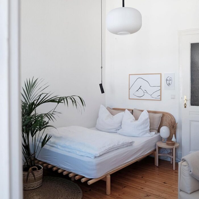 Pace Bed Frame Off Karup Design in Solid Pine Japan