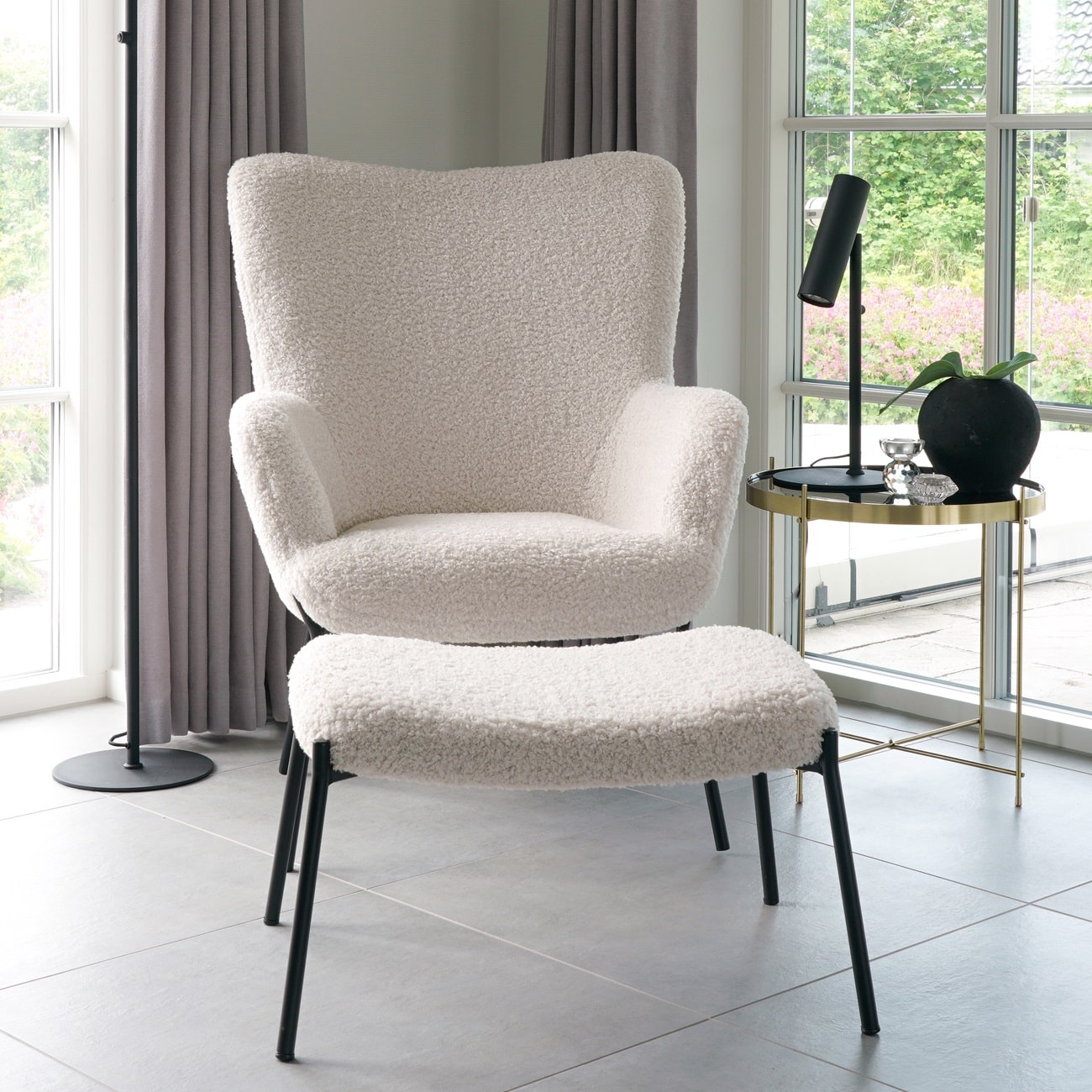 Poggiapiedi Ottomano Joveco Quadrato In Pelle PU – 40x40x20 Cm, Con Contenitore, Nero
