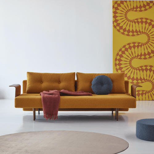 Recast Plus Sovesofa Dark Styletto med arme fra Innovation Living | Fjedre