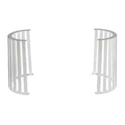 2stk. halve Halfmoon Base i Hvid Metal +2.749,00 kr.