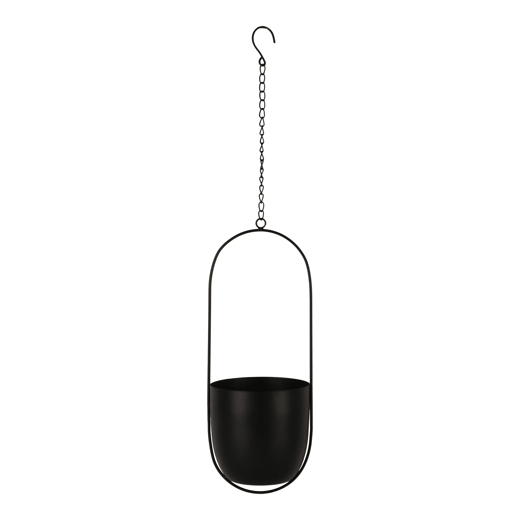 Celle Planteskjuler i Sort Metal Fra House Nordic | 14,5x15,5x37,5 cm
