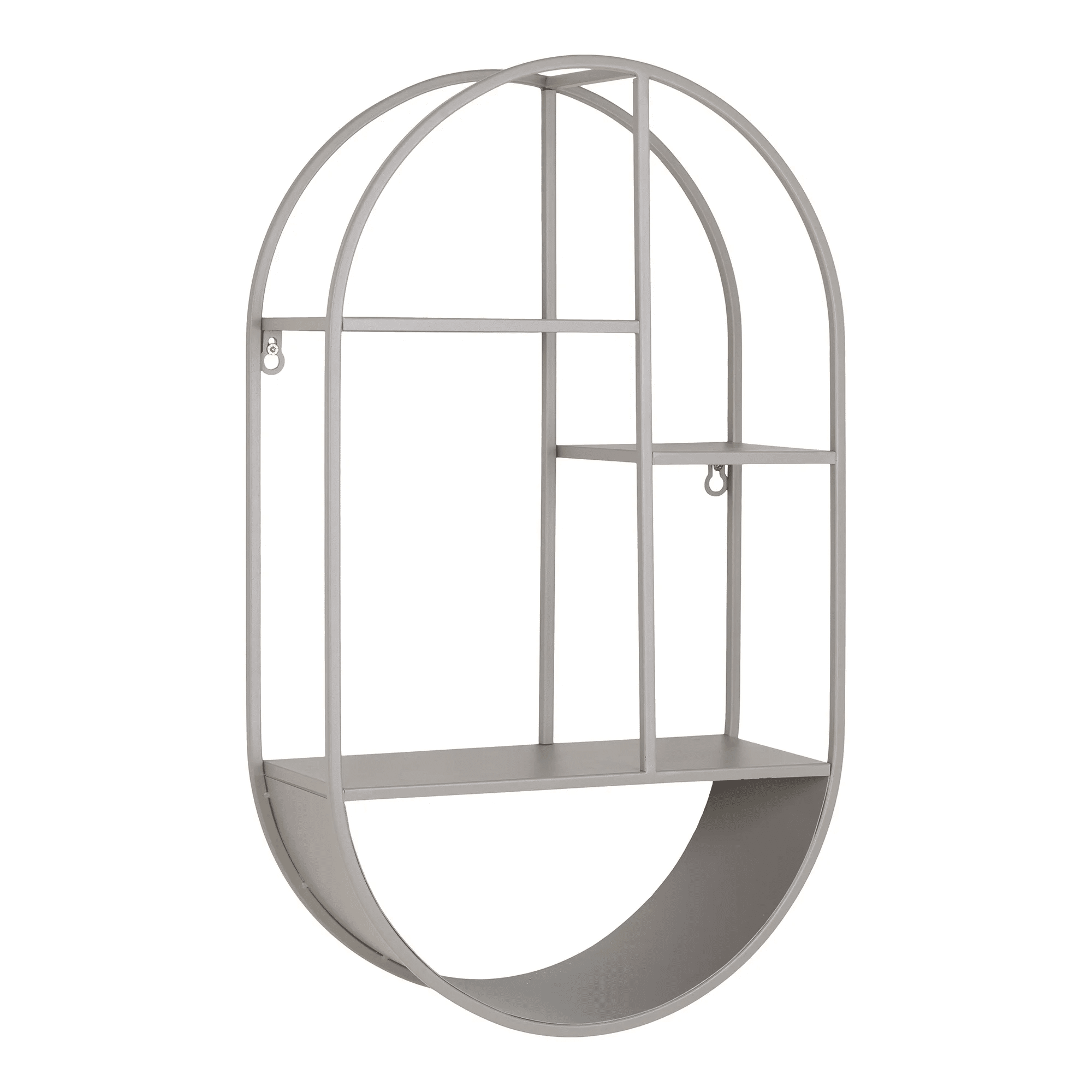 Feira Væghylde i Gråt Metal Fra House Nordic | Oval - 35x15x60 cm 2