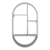 Feira Væghylde i Gråt Metal Fra House Nordic | Oval - 35x15x60 cm 3