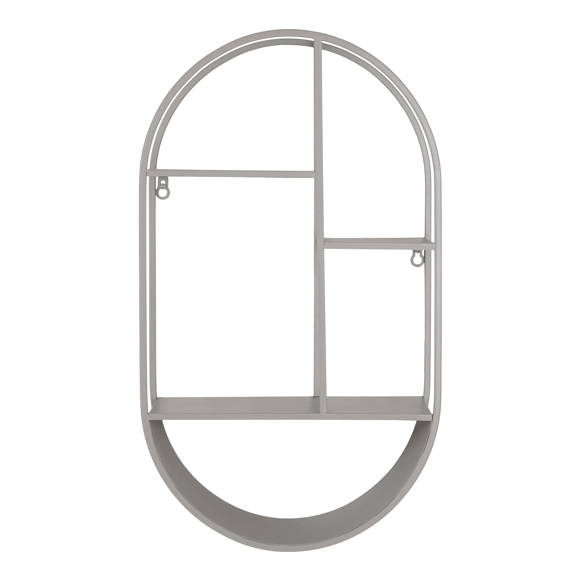 Feira Væghylde i Gråt Metal Fra House Nordic | Oval - 35x15x60 cm 3