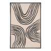 Lipari Lærredsprint i Sort:beige Fra House Nordic | 60x90 cm - No.21