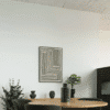 Lipari Lærredsprint i Sort:beige Fra House Nordic | 60x90 cm - No.3