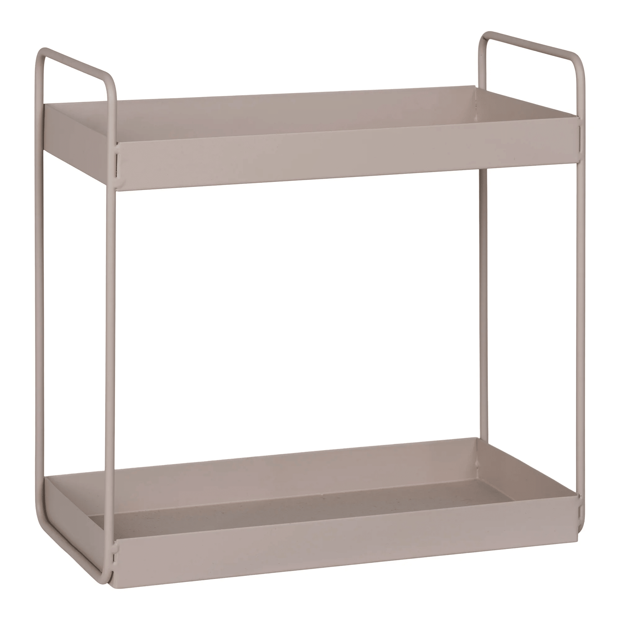 Rabo Stående Dobbelthylde i Sandfarvet Metal Fra House Nordic | 2 hylder 30x15x31 cm 2