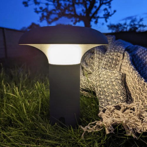 Ramsey LED Lampe i Grå Fra House Nordic | ø17x21 cm - Genopladelig