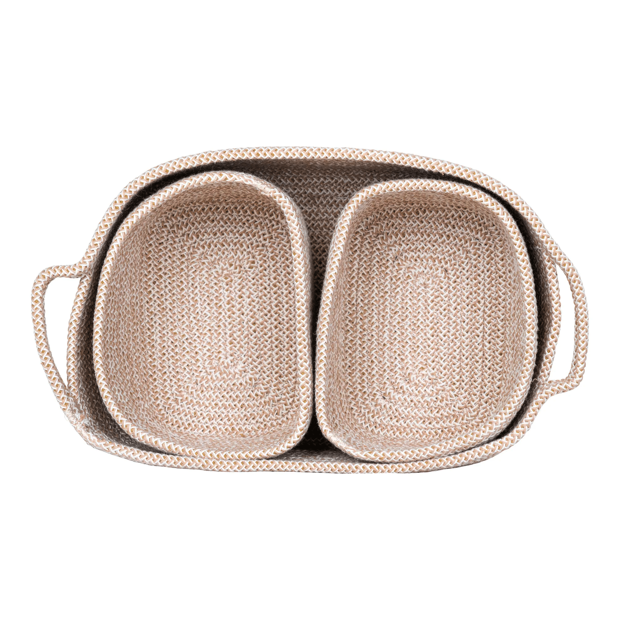 Teixo Kurve i Beige Bomuld Fra House Nordic | Sæt af 3 2