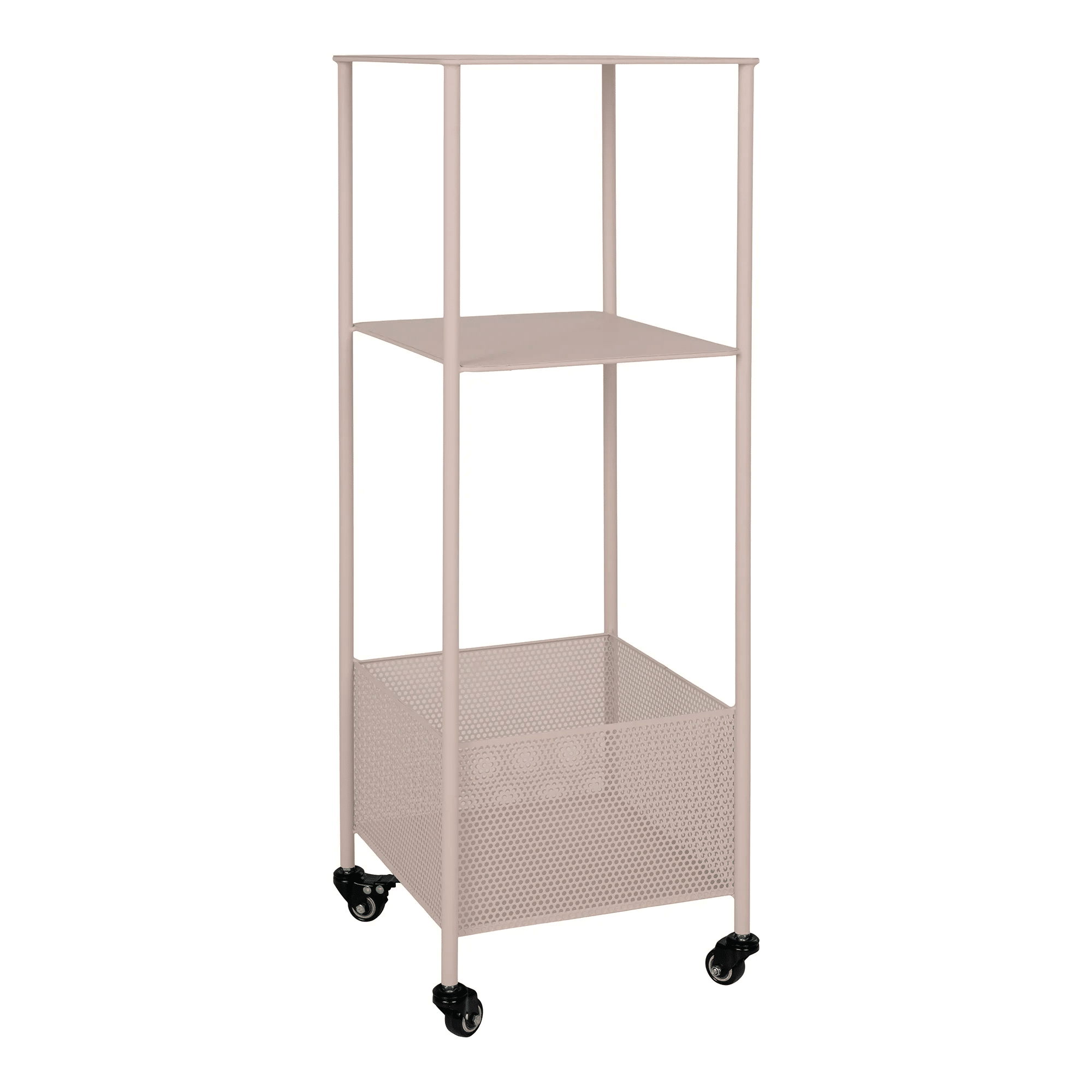 Torres Metalvogn i Sandfarvet Stål Fra House Nordic | 3 Hylder - 35x35x100 cm 1